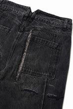 画像をギャラリービューアに読み込む, Professor.E AGED DENIM PANTS (WASHED BLACK)