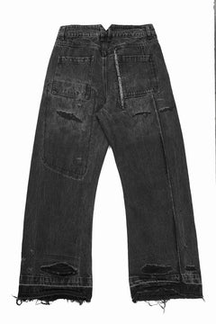 画像をギャラリービューアに読み込む, Professor.E AGED DENIM PANTS (WASHED BLACK)