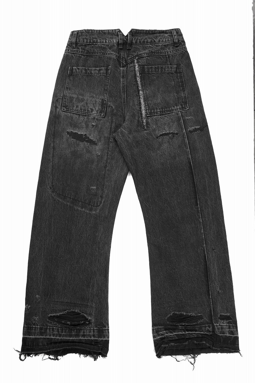 画像をギャラリービューアに読み込む, Professor.E AGED DENIM PANTS (WASHED BLACK)