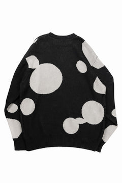 画像をギャラリービューアに読み込む, 【SAMPLE SALE】A.F ARTEFACT POLKA PATTERN KNIT TOPS (BLACK x BEIGE)