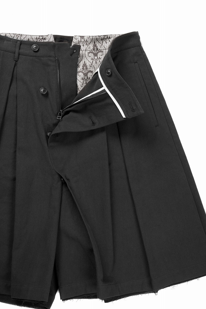 画像をギャラリービューアに読み込む, Professor.E BUTTON DRAFT SHORTS (BLACK)