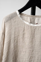 Load image into Gallery viewer, YUTA MATSUOKA pullover shirt / beige linen gauze (beige)