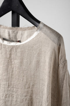 Load image into Gallery viewer, YUTA MATSUOKA pullover shirt / beige linen gauze (beige)