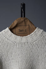 Load image into Gallery viewer, Ten c KNIT / MAGLIA GIROCOLLO (BIANCO NEVE)