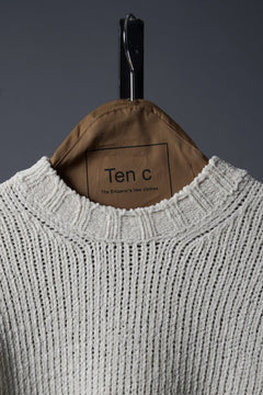 Load image into Gallery viewer, Ten c KNIT / MAGLIA GIROCOLLO (BIANCO NEVE)