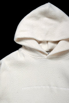画像をギャラリービューアに読み込む, A.F ARTEFACT &quot;FLUFFY&quot; EMBROIDERED HOODIE / BomberFLEECE (IVORY)