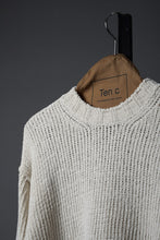 Load image into Gallery viewer, Ten c KNIT / MAGLIA GIROCOLLO (BIANCO NEVE)