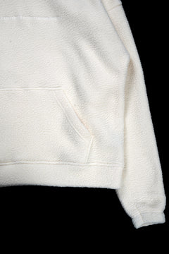 画像をギャラリービューアに読み込む, A.F ARTEFACT &quot;FLUFFY&quot; EMBROIDERED HOODIE / BomberFLEECE (IVORY)