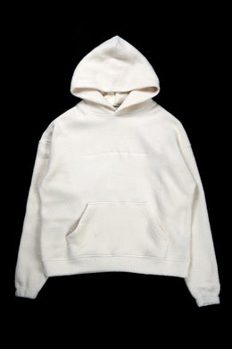 A.F ARTEFACT OVERSIZED HOODIE TOP / BomberFleece (IVORY)
