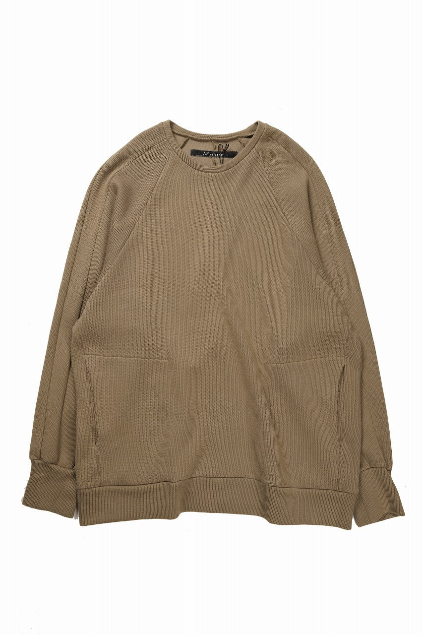 SAMPLE SALE】A.F ARTEFACT DOLMAN PULLOVER / COTTON KNIT (BEIGE)の