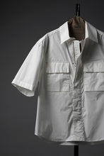 Load image into Gallery viewer, Ten c MID LAYER / HALF SLEEVE SHIRT JACKET (BIANCO NEVE)