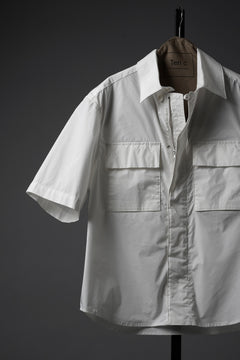 Load image into Gallery viewer, Ten c MID LAYER / HALF SLEEVE SHIRT JACKET (BIANCO NEVE)
