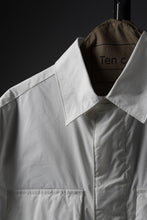 Load image into Gallery viewer, Ten c MID LAYER / HALF SLEEVE SHIRT JACKET (BIANCO NEVE)