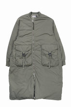 画像をギャラリービューアに読み込む, F/CE. GARMENT DYE DOWN MA-1 LONG COAT (OLIVE)