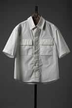 Load image into Gallery viewer, Ten c MID LAYER / HALF SLEEVE SHIRT JACKET (BIANCO NEVE)