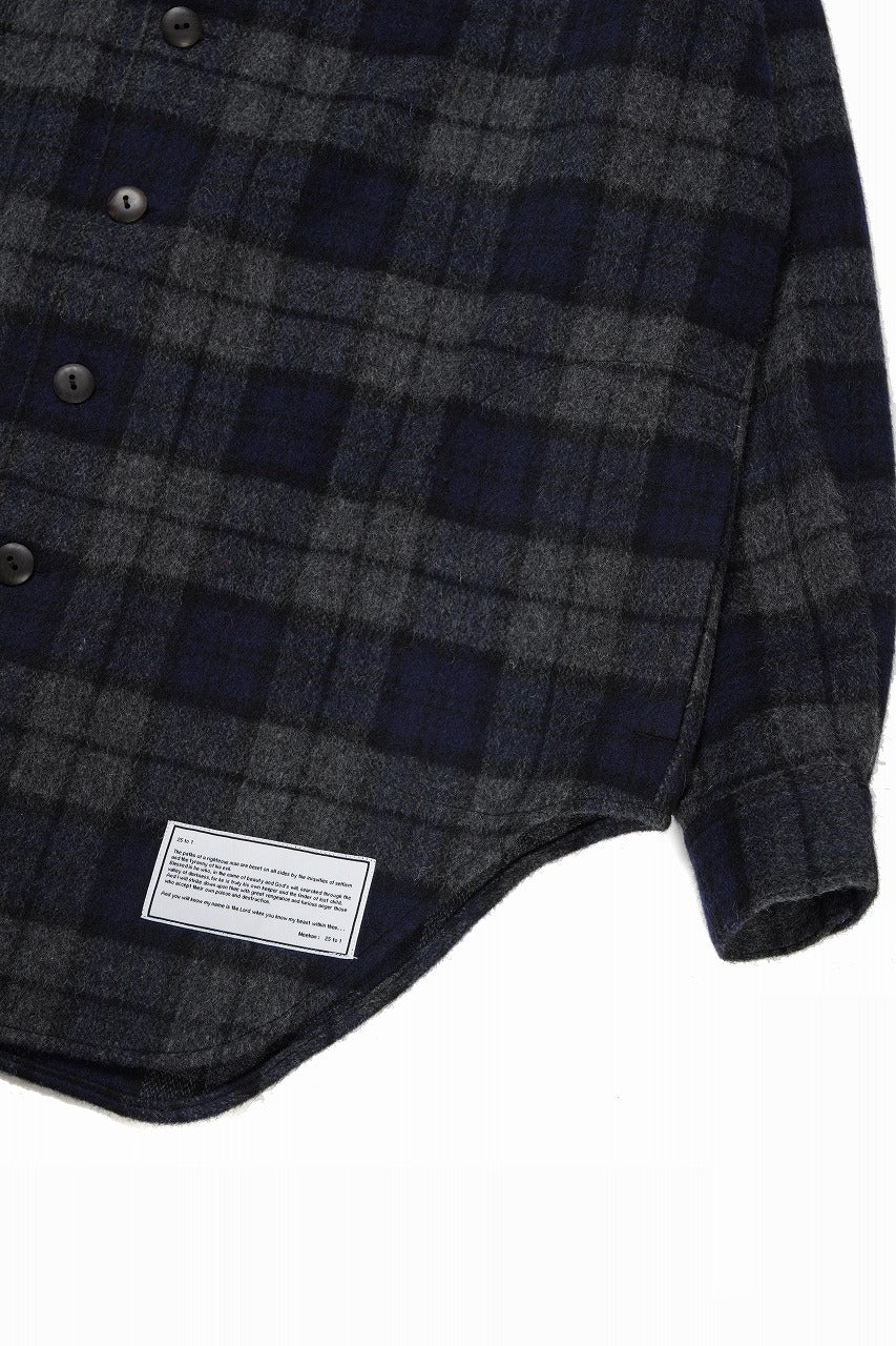 画像をギャラリービューアに読み込む, beauty : beast BEAVER TARTAN CHECK SHIRT (CHARCOAL CHECK)