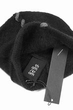 画像をギャラリービューアに読み込む, thom/krom CONTRAST STITCH BEANIE CAP / ALPACA KNIT (BLACK)