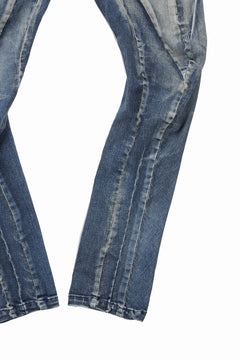 画像をギャラリービューアに読み込む, 【SAMPLE SALE】A.F ARTEFACT SLIMFIT CURVE PANTS / FADED AGEING DENIM (INDIGO)