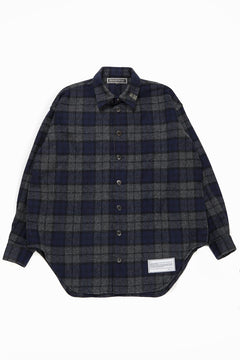 画像をギャラリービューアに読み込む, beauty : beast BEAVER TARTAN CHECK SHIRT (CHARCOAL CHECK)