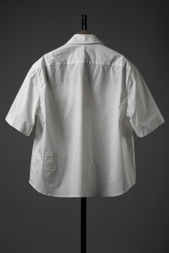 Load image into Gallery viewer, Ten c MID LAYER / HALF SLEEVE SHIRT JACKET (BIANCO NEVE)