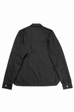 画像をギャラリービューアに読み込む, thom/krom FLAP CHEST POCKET SHIRT JACKET / PEACHED COTTON MIX (BLACK)