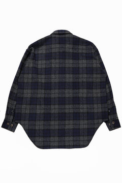 画像をギャラリービューアに読み込む, beauty : beast BEAVER TARTAN CHECK SHIRT (CHARCOAL CHECK)