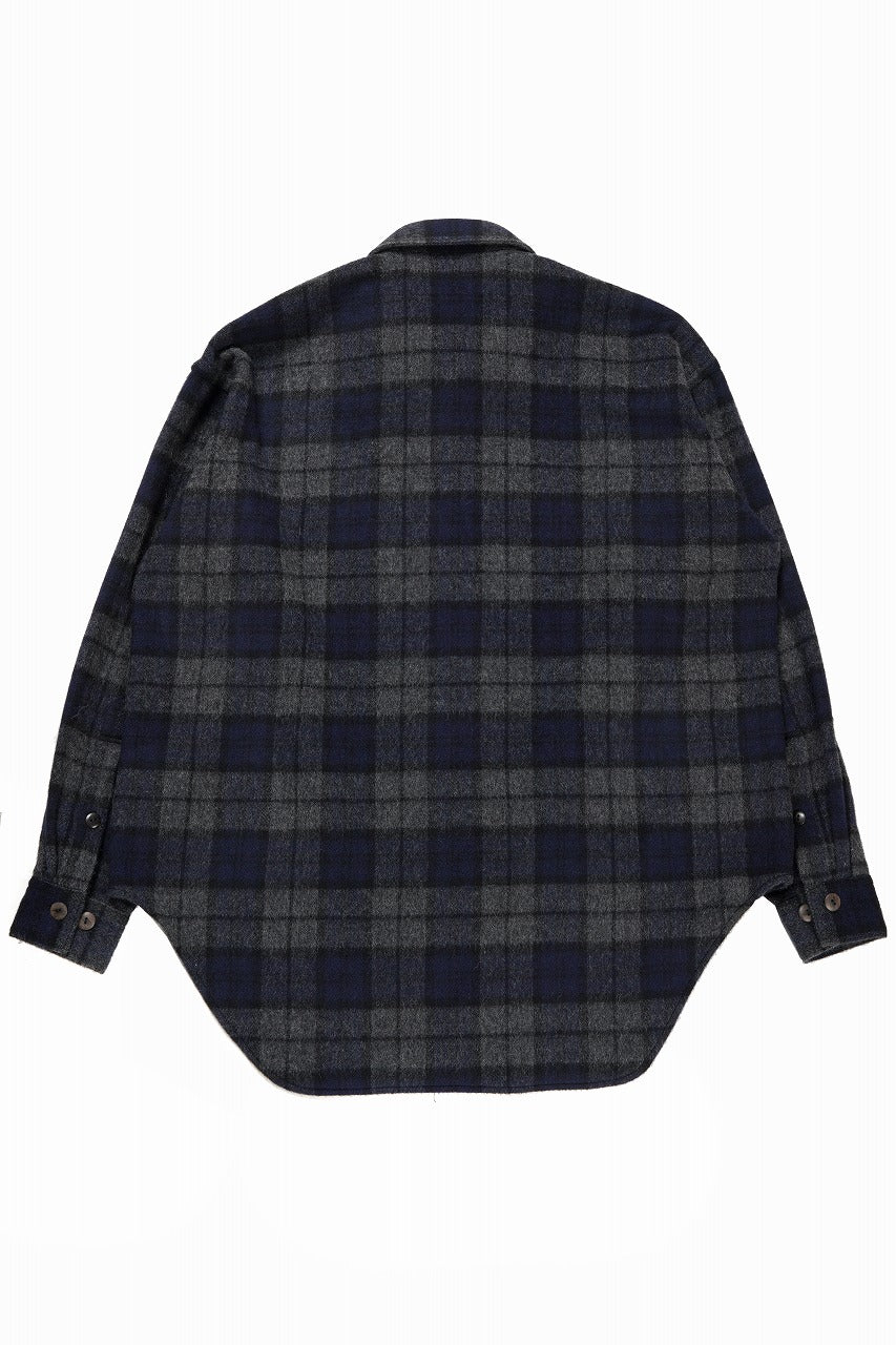 画像をギャラリービューアに読み込む, beauty : beast BEAVER TARTAN CHECK SHIRT (CHARCOAL CHECK)