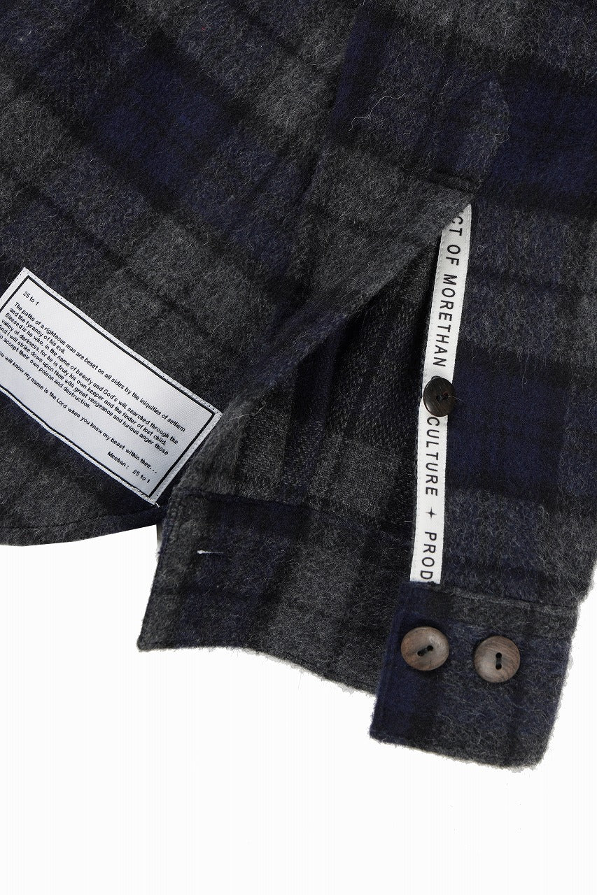 画像をギャラリービューアに読み込む, beauty : beast BEAVER TARTAN CHECK SHIRT (CHARCOAL CHECK)