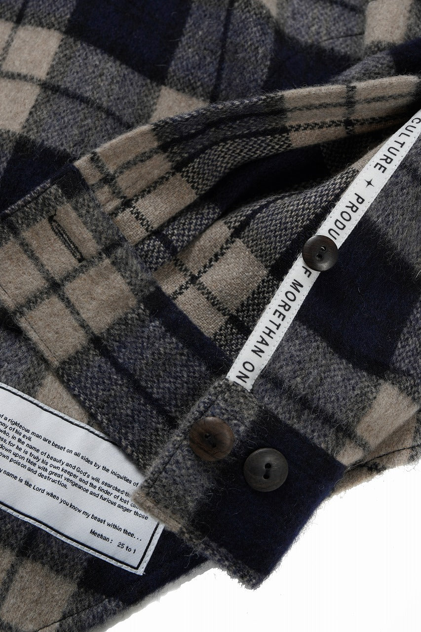 画像をギャラリービューアに読み込む, beauty : beast BEAVER TARTAN CHECK SHIRT (BEIGE CHECK)
