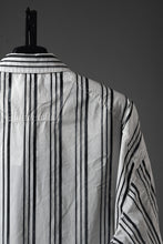 Load image into Gallery viewer, Juun.J Washed Black &amp; White Stripe Over Fit Shirt (WHITE)