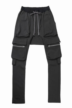 画像をギャラリービューアに読み込む, 【SAMPLE SALE】A.F ARTEFACT FLAP ZIP SARROUEL SKINNY PANTS (DARK GREY)