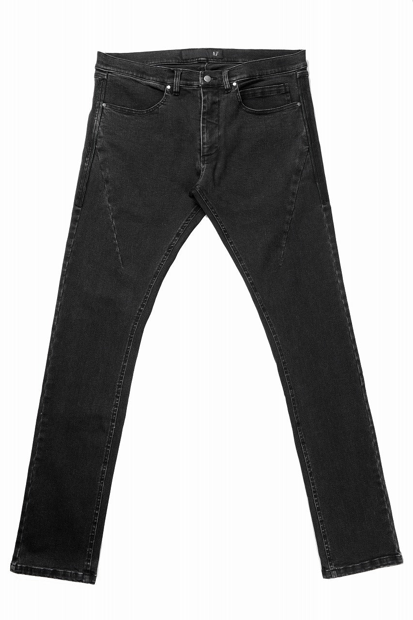 画像をギャラリービューアに読み込む, 【SAMPLE SALE】A.F ARTEFACT RELAXED SKINNY DENIM PANTS (BLACK)