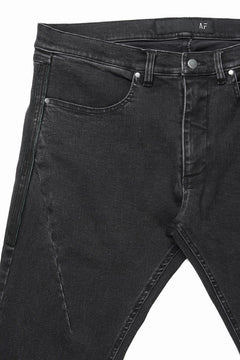 画像をギャラリービューアに読み込む, 【SAMPLE SALE】A.F ARTEFACT RELAXED SKINNY DENIM PANTS (BLACK)
