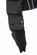 画像をギャラリービューアに読み込む, 【SAMPLE SALE】A.F ARTEFACT MILITARY SARROUEL PANTS / COTTON SWEAT + TECH-SMOOTH (BLACK)