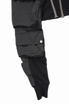 画像をギャラリービューアに読み込む, 【SAMPLE SALE】A.F ARTEFACT MILITARY SARROUEL PANTS / COTTON SWEAT + TECH-SMOOTH (BLACK)