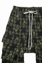 画像をギャラリービューアに読み込む, 【SAMPLE SALE】A.F ARTEFACT MILITARY SARROUEL PANTS / MONOGRAM PRINT (BLACK x GREEN)