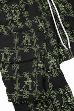 画像をギャラリービューアに読み込む, 【SAMPLE SALE】A.F ARTEFACT MILITARY SARROUEL PANTS / MONOGRAM PRINT (BLACK x GREEN)
