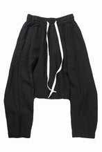 画像をギャラリービューアに読み込む, 【SAMPLE SALE】vital deep sarouel easy pants / natural linen (BLACK)