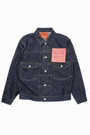 FULLCOUNT x POP TRADING COMPANY Type2 Jean Jacket / 13.7oz Zimbabwe Selvedge Denim (INDIGO BLUE)