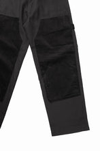 画像をギャラリービューアに読み込む, 【SAMPLE SALE】A.F ARTEFACT DOUBLE KNEE PAINTER PANTS / COMBI FABRICS (BLACK)