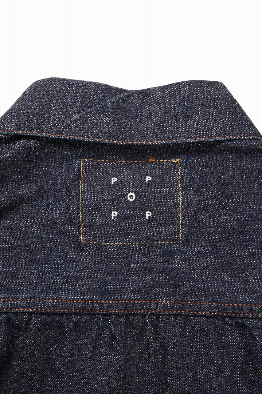 FULLCOUNT x POP TRADING COMPANY Type2 Jean Jacket / 13.7oz Zimbabwe Selvedge Denim (INDIGO BLUE)