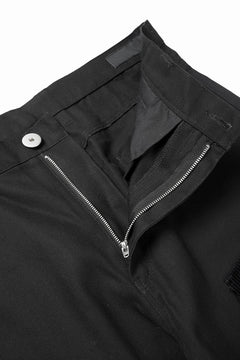 画像をギャラリービューアに読み込む, 【SAMPLE SALE】A.F ARTEFACT DOUBLE KNEE PAINTER PANTS / COMBI FABRICS (BLACK)