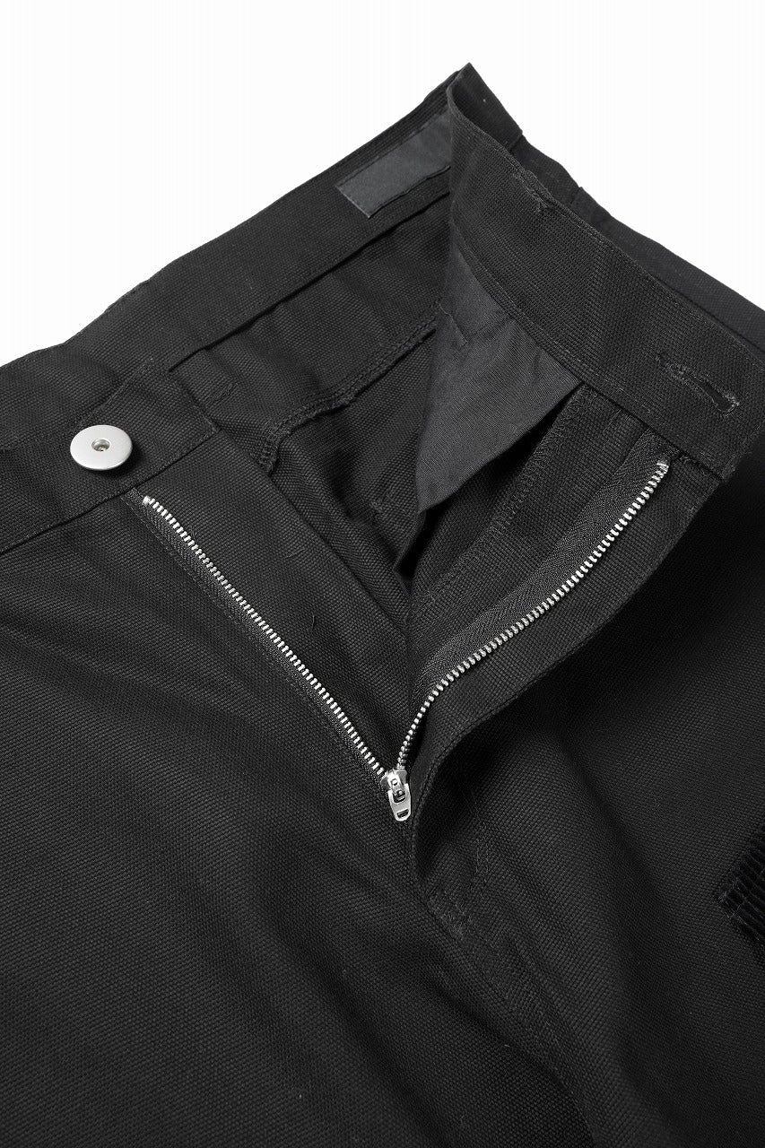 画像をギャラリービューアに読み込む, 【SAMPLE SALE】A.F ARTEFACT DOUBLE KNEE PAINTER PANTS / COMBI FABRICS (BLACK)