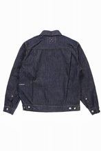 Load image into Gallery viewer, FULLCOUNT x POP TRADING COMPANY Type2 Jean Jacket / 13.7oz Zimbabwe Selvedge Denim (INDIGO BLUE)