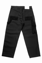 画像をギャラリービューアに読み込む, 【SAMPLE SALE】A.F ARTEFACT DOUBLE KNEE PAINTER PANTS / COMBI FABRICS (BLACK)