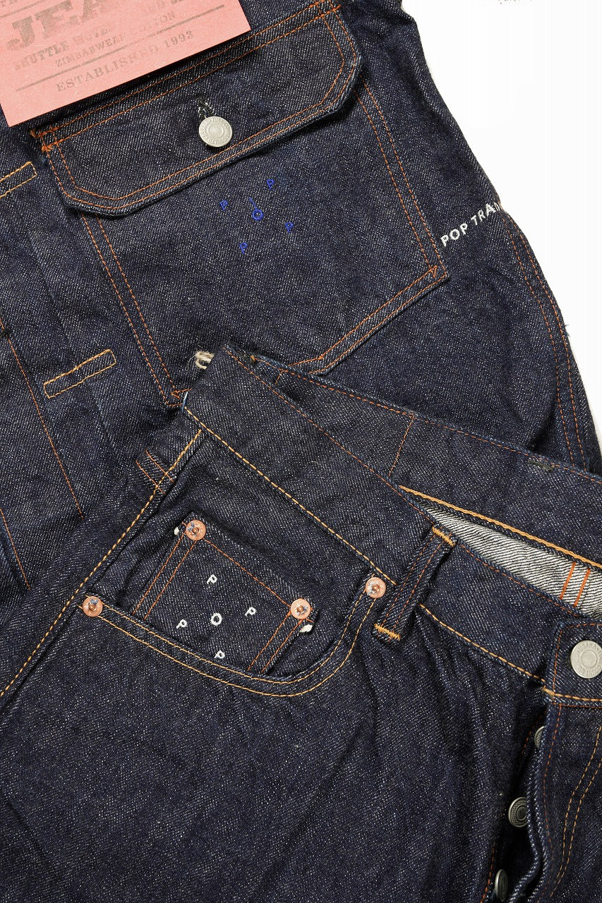 FULLCOUNT x POP TRADING COMPANY Type2 Jean Jacket / 13.7oz Zimbabwe Selvedge Denim (INDIGO BLUE)
