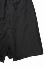 画像をギャラリービューアに読み込む, 【SAMPLE SALE】A.F ARTEFACT WRAP SKIRT LAYERED PANTS / LINEN &amp; KNIT (BLACK)