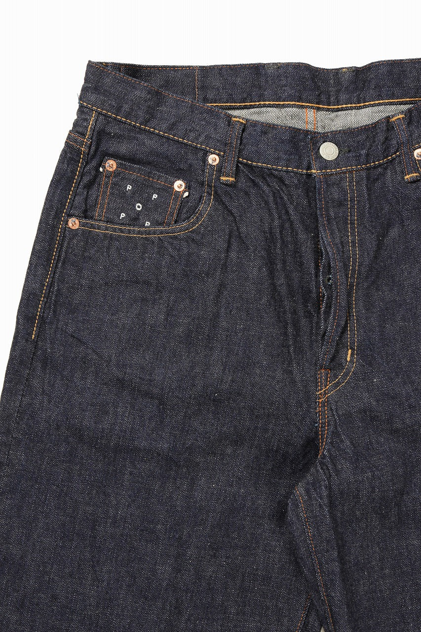 FULLCOUNT x POP TRADING COMPANY Drs Denim Pants / 13.7oz Zimbabwe Selvedge Denim (INDIGO BLUE)