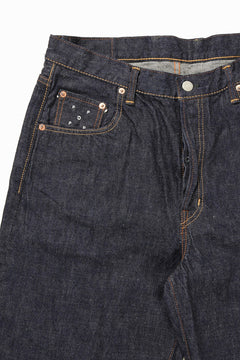 Load image into Gallery viewer, FULLCOUNT x POP TRADING COMPANY Drs Denim Pants / 13.7oz Zimbabwe Selvedge Denim (INDIGO BLUE)
