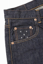 Load image into Gallery viewer, FULLCOUNT x POP TRADING COMPANY Drs Denim Pants / 13.7oz Zimbabwe Selvedge Denim (INDIGO BLUE)